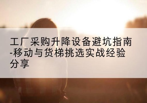 行唐移动式升降机怎么选-工厂采购升降设备避坑指南-移动与货梯挑选实战经验分享